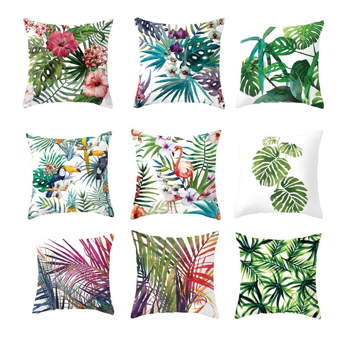 Tropical Plants Pillow Case