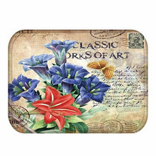 Load image into Gallery viewer, Retro Rose Printing Doormat Rose