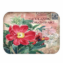 Load image into Gallery viewer, Retro Rose Printing Doormat Rose