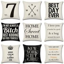 Load image into Gallery viewer, Letters Pattern Decorative Pillowcases