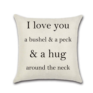 Letters Pattern Decorative Pillowcases