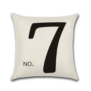 Letters Pattern Decorative Pillowcases