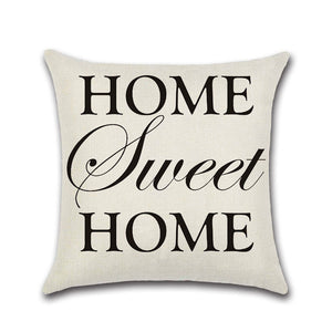 Letters Pattern Decorative Pillowcases