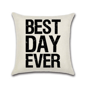 Letters Pattern Decorative Pillowcases