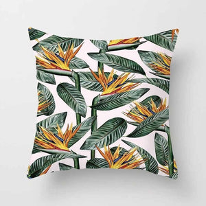 Tropical Plants Pillow Case