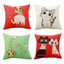 Load image into Gallery viewer, Cute Cartoon Cat Pillow Case