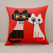 Load image into Gallery viewer, Cute Cartoon Cat Pillow Case