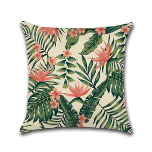 Tropical Plants Pillow Case