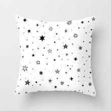 Load image into Gallery viewer, Black and White Geometric Decorative Pillowcases