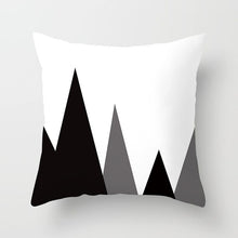 Load image into Gallery viewer, Black and White Geometric Decorative Pillowcases