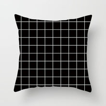 Load image into Gallery viewer, Black and White Geometric Decorative Pillowcases