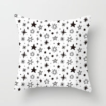 Load image into Gallery viewer, Black and White Geometric Decorative Pillowcases
