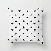 Load image into Gallery viewer, Black and White Geometric Decorative Pillowcases