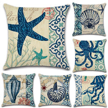 Load image into Gallery viewer, Sea Animal Printed Pillow Case