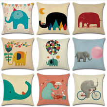 Load image into Gallery viewer, Cute Cartoon Elephant Pillow Case