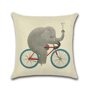 Cute Cartoon Elephant Pillow Case