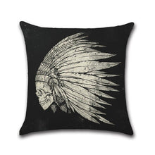 Load image into Gallery viewer, Skull Pattern Pillow Case