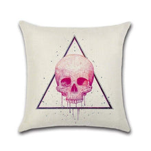 Load image into Gallery viewer, Skull Pattern Pillow Case