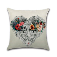 Load image into Gallery viewer, Skull Pattern Pillow Case