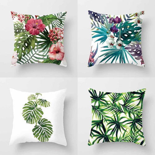 Tropical Plants Pillow Case