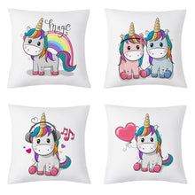 Load image into Gallery viewer, Cute Cartoon Unicorn Pillow Case