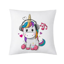 Load image into Gallery viewer, Cute Cartoon Unicorn Pillow Case