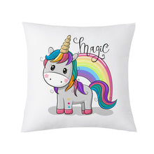 Load image into Gallery viewer, Cute Cartoon Unicorn Pillow Case