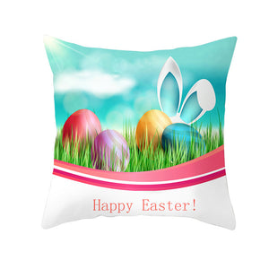 Happy Easter Throw Pillow Case