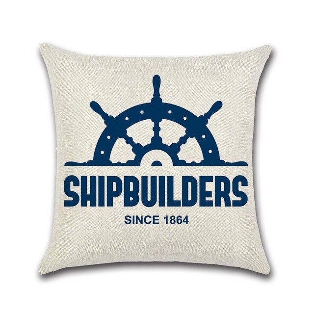 Sea Style Ship Decorative Pillowcases