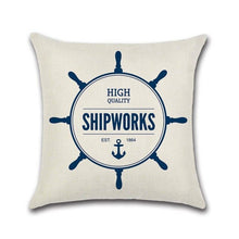 Load image into Gallery viewer, Sea Style Ship Decorative Pillowcases