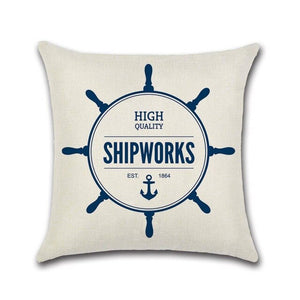 Sea Style Ship Decorative Pillowcases