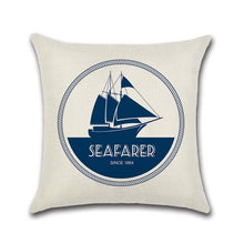 Load image into Gallery viewer, Sea Style Ship Decorative Pillowcases