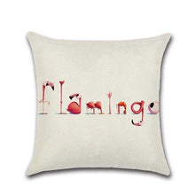 Load image into Gallery viewer, Flamingo Printed Pillowcase