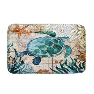 Sea Style Turtle Octopus Bath Mat