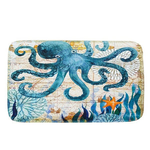 Sea Style Turtle Octopus Bath Mat