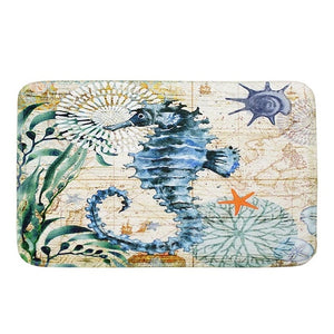 Sea Style Turtle Octopus Bath Mat